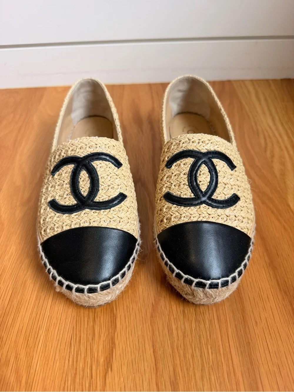 CHANEL 2022 Interlocking CC Logo Espadrilles